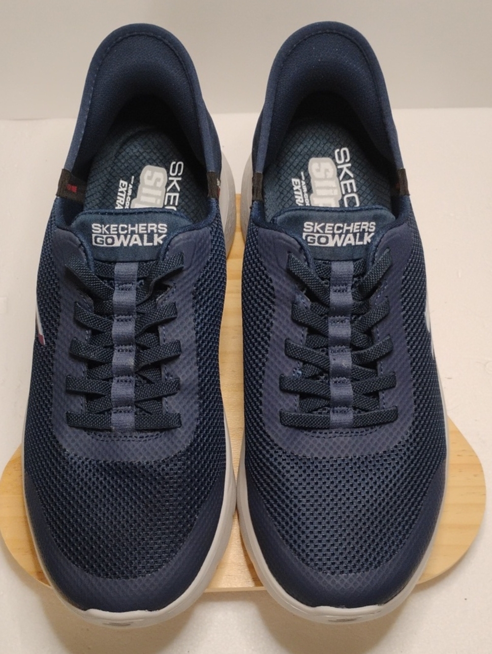 Skechers GOwalk Men's Navy and White Slip-On Sneakers